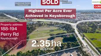 Farm Property for Sale - 188-194 Perry Road Keysborough VIC 3173