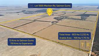 Farm Property for Sale - Lot 1000 Machen Road Salmon Gums WA 6445